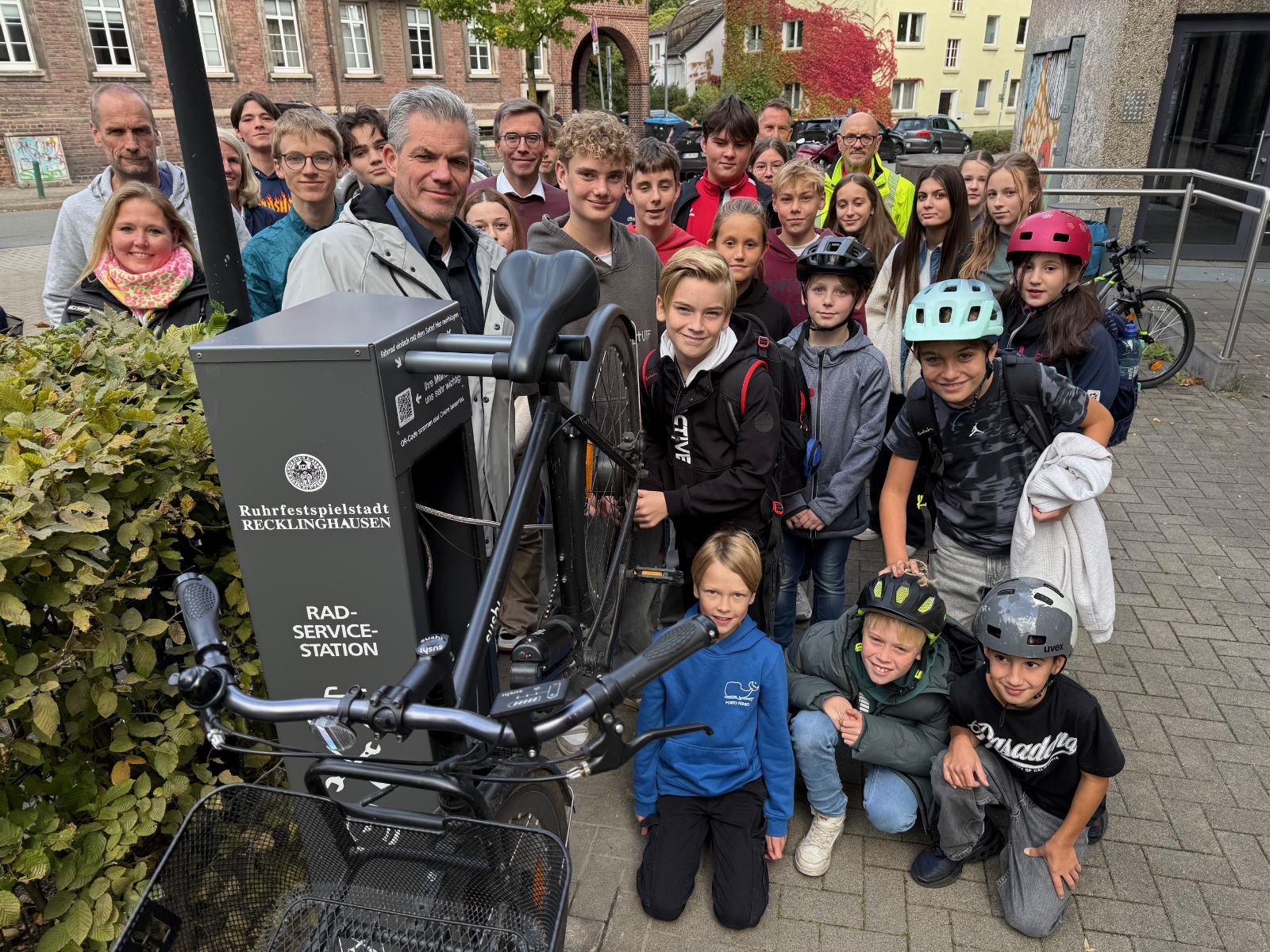 Neue Fahrrad-Service-Station am MCG