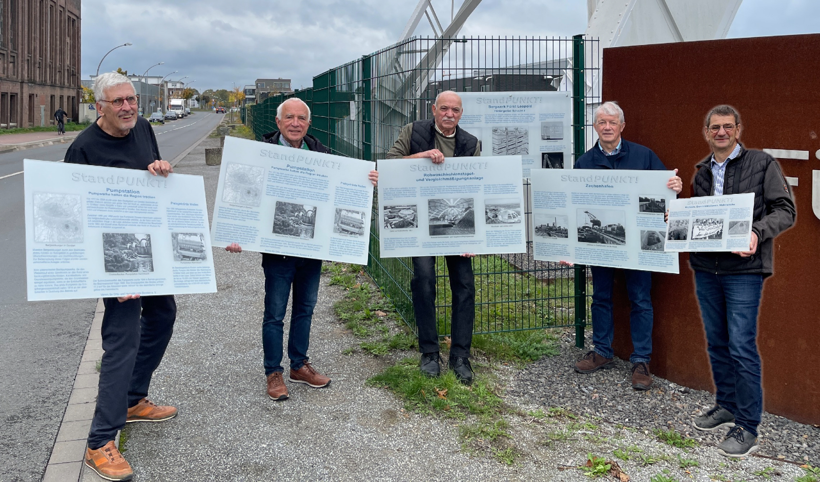 StandPunkt Tafeln werten bergbaulichen Wanderweg durch Dorsten auf
