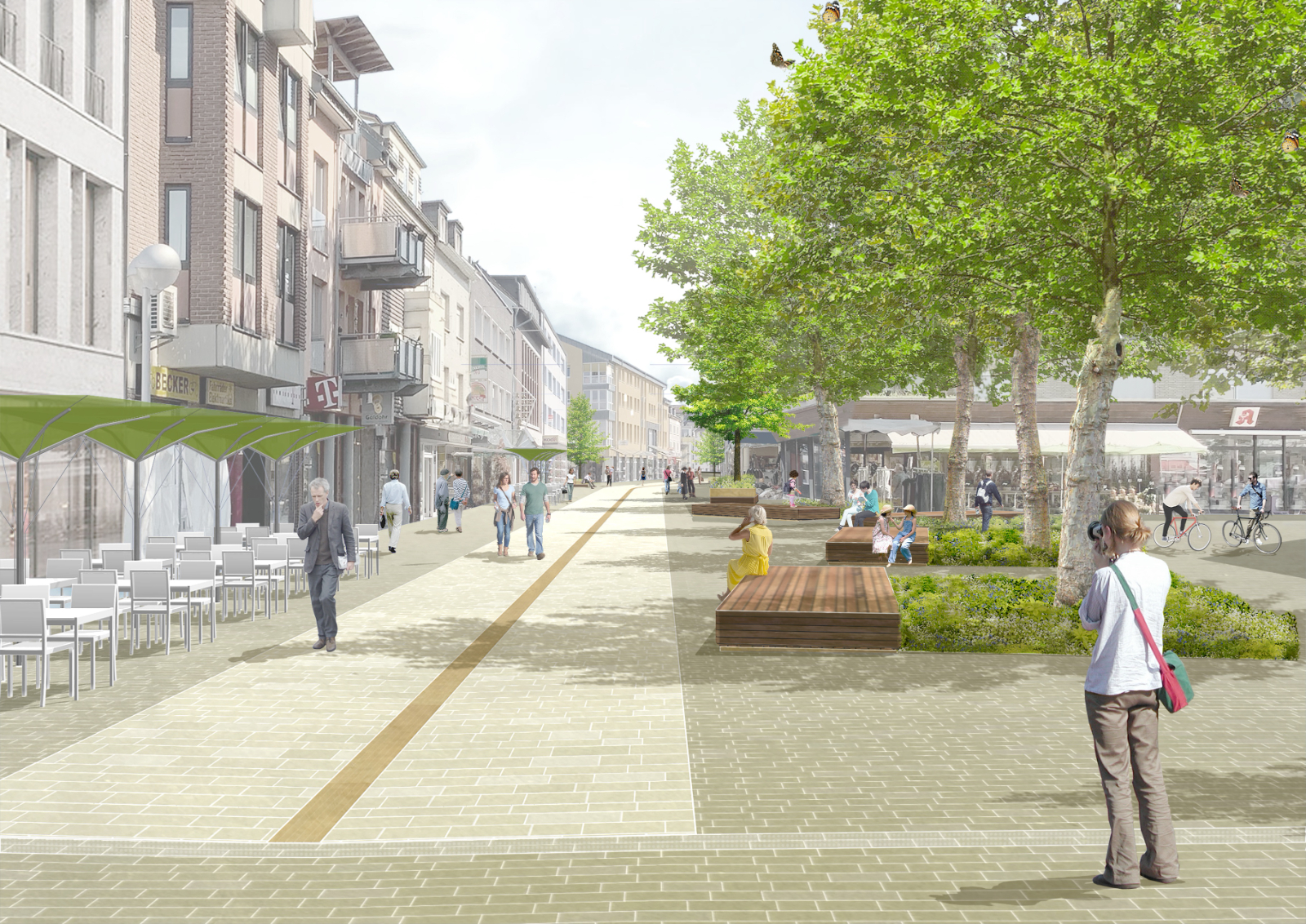 Neue Gestaltung der Fußgängerzone wird schon bald sichtbar