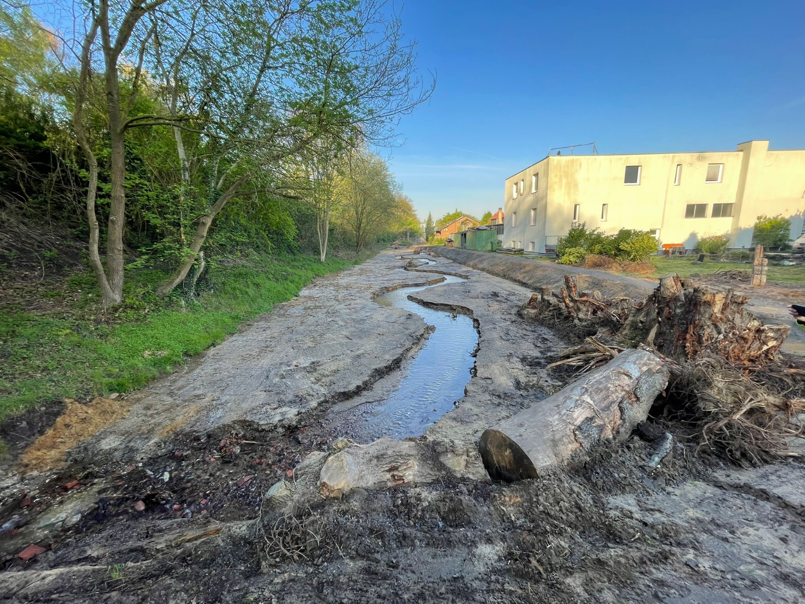 Renaturierung des Dümmerbachs geht zügig voran