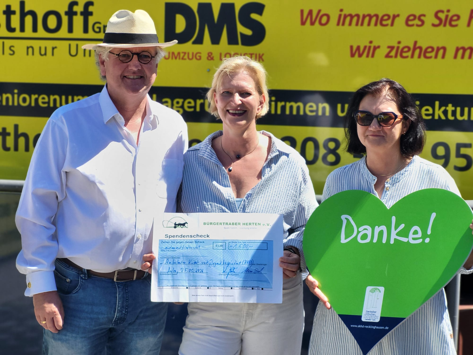 Spende von Klaus von Herten macht Hospiz-Mitarbeiterin sprachlos   